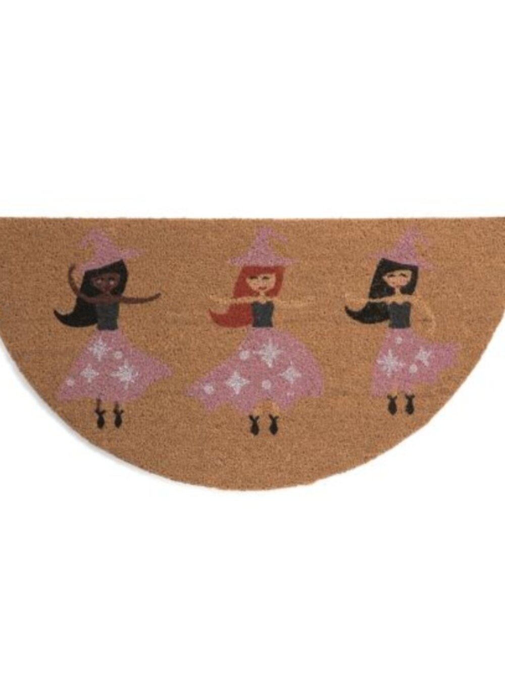 NWT IESIGN 20x40 Dax Dancing Witches Coir Doormat Halloween